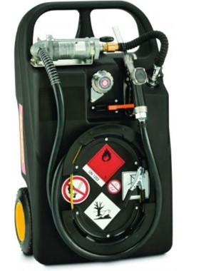 CEMO Kraftstofftrolley 60l Benzin manuelle Pumpe